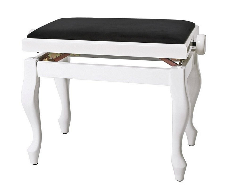 GEWA Piano Bench Deluxe Classic White Highgloss в магазине Music-Hummer