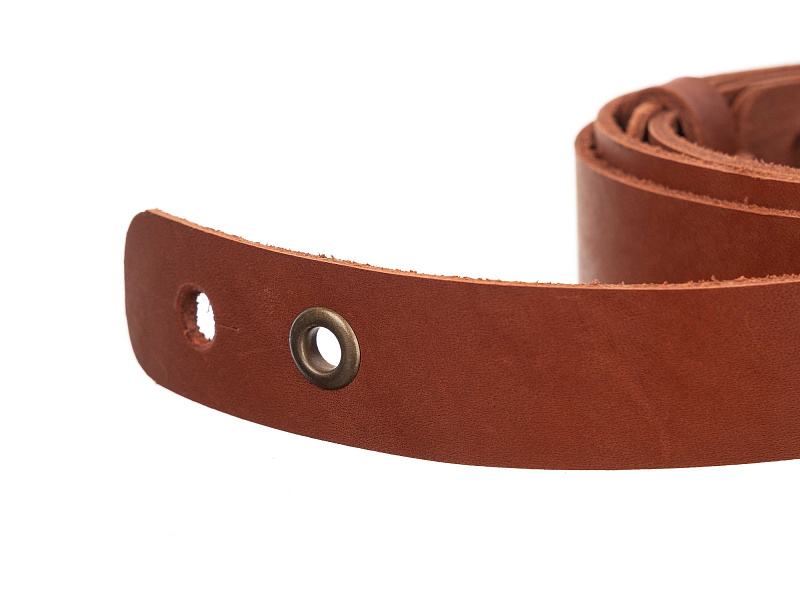 Фото A-HS Ремень для колесной лиры, кожа, крепление гитарное, БалалайкерЪ