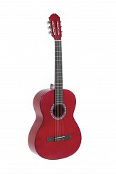 GEWApure Classical Guitar Basic Transparent Red 4/4