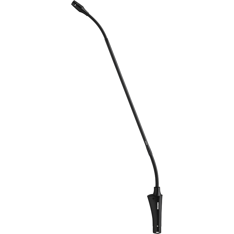 Фото SHURE CVG18S-B/C конденсаторный кардиоидный микрофон на гибком держателе с выключателем, встроенный преамп, черный, длина 45 см.