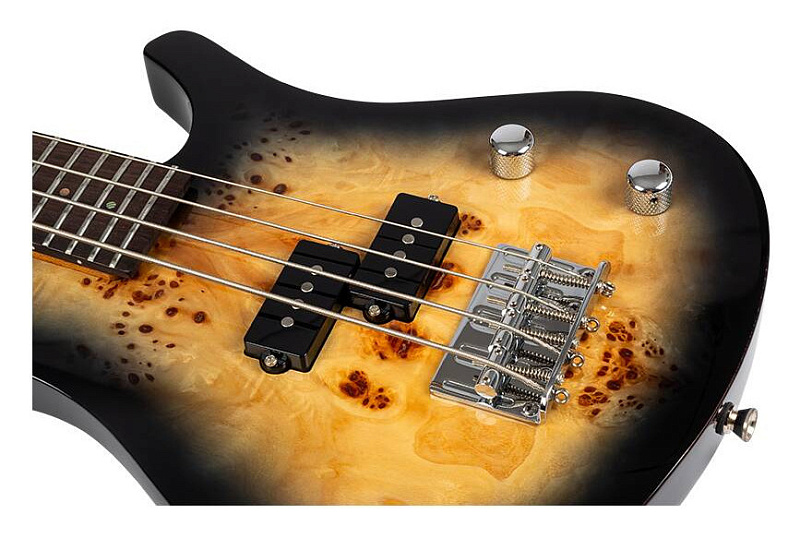 Фото Уменьшенная бас-гитара FLIGHT Mini Bass PBR, коричневый