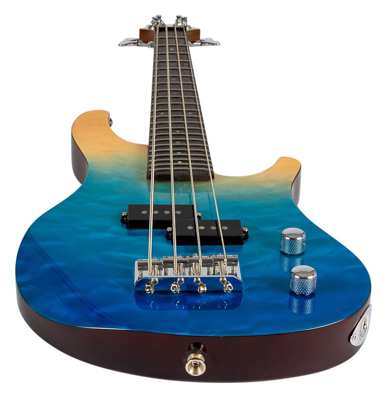 Фото Уменьшенная бас-гитара FLIGHT Mini Bass TBL, голубой