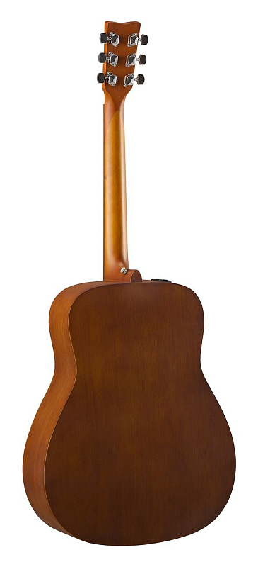 Фото Электроакустическая гитара Yamaha FX400 SMOKY BLACK, чёрный матовый