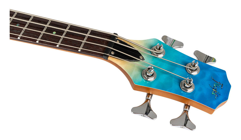 Фото Уменьшенная бас-гитара FLIGHT Mini Bass TBL, голубой