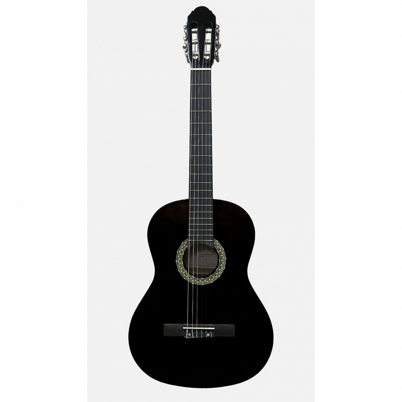 Гитара классическая с чехлом NAVARREZ NV12 BLACK 4/4 в магазине Music-Hummer