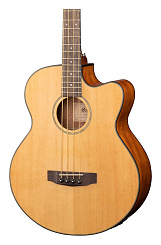 Электроакустическая бас-гитара Cort AB850F-NAT-BAG Acoustic Bass Series, натуральный