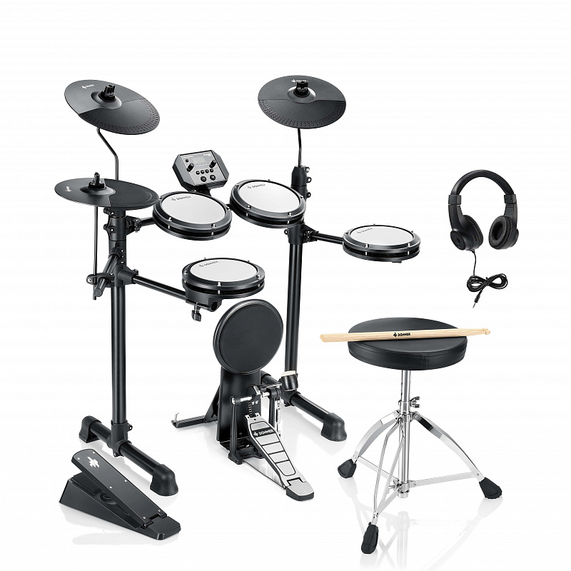 Электронная ударная установка DONNER DED-80P 5 Drums 3 Cymbals в магазине Music-Hummer