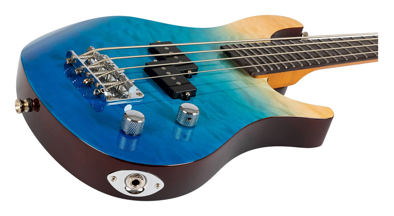 Фото Уменьшенная бас-гитара FLIGHT Mini Bass TBL, голубой