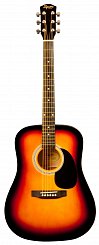 FENDER SQUIER SA-105 SUNBURST акустическая гитара, цвет санбёрст