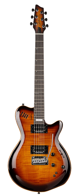 Фото Электроакустическая гитара Godin LGXT SA Cognac Burst Flame 2A
