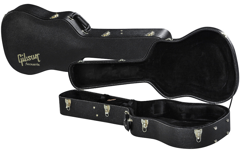 Фото GIBSON J-35 Antique Natural акустическая гитара со звукоснимателем и кейсом цвет натуральный