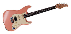 Электрогитара Mooer GTRS P800 Pink со встроенным процессором, розовая