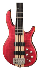 Бас-гитара Cort A5-Plus-FMMH-OPBC Artisan Series, красная