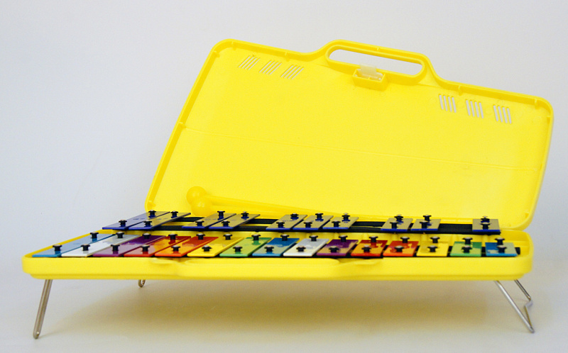 Фото Металлофон 25 брусков, цветной чемоданчик Lutner FLT-TL25S