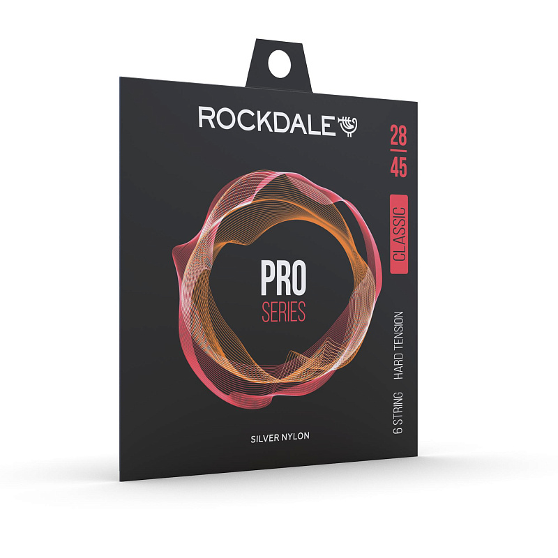 Фото Струны ROCKDALE PRO 28-45 Silver Nylon Hard
