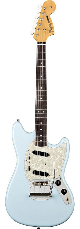Фото Электрогитара FENDER CLASSIC SERIES 65 MUSTANG RW DAPHNE BLUE