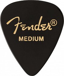 FENDER 351 Shape Premium Picks Medium Black 12 Count