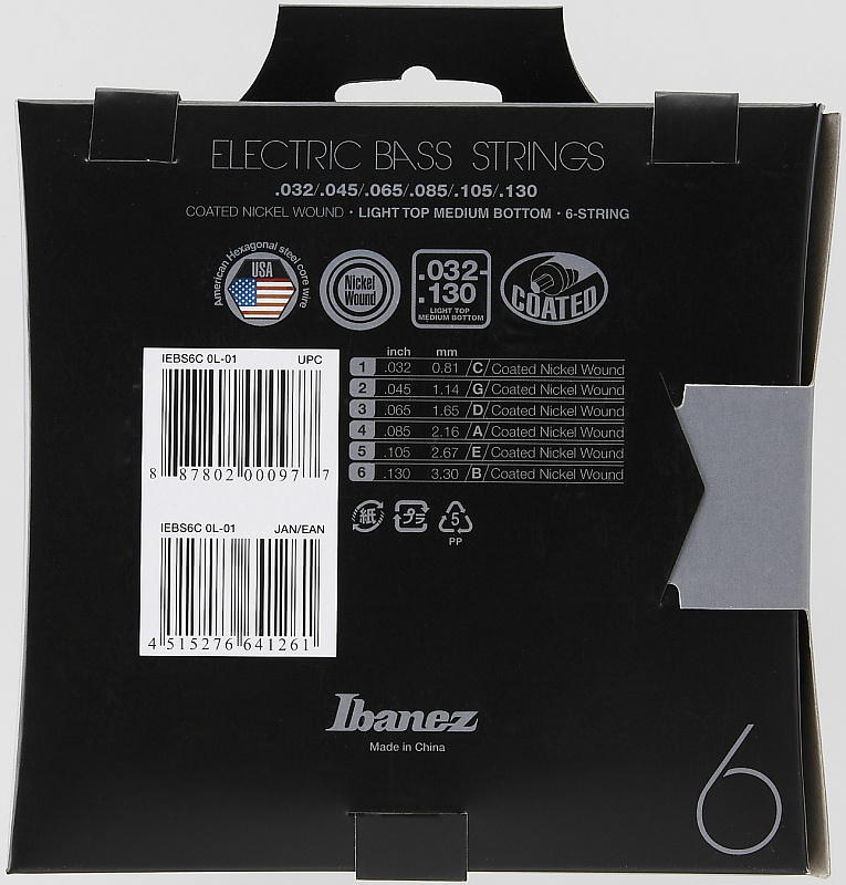 Фото Струны IBANEZ IEBS6C