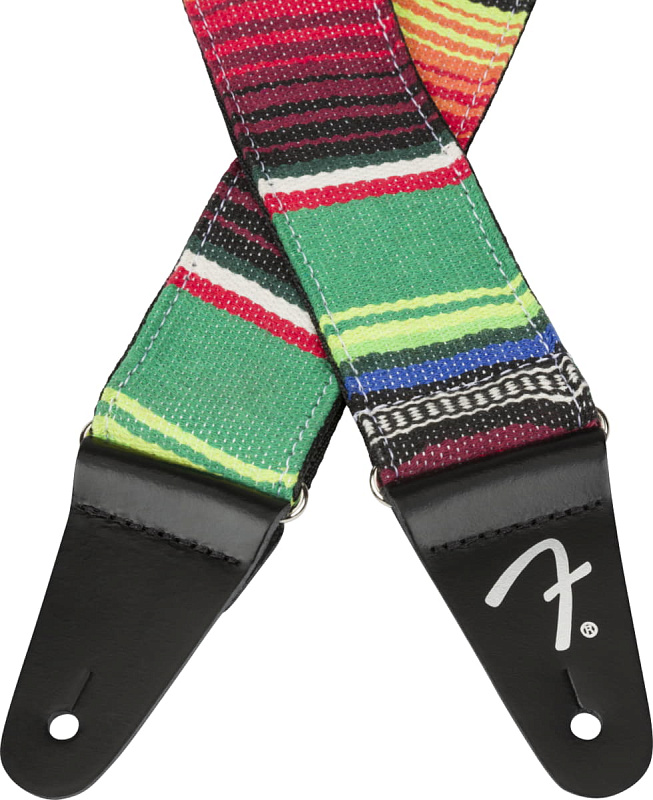 Фото Ремень для гитары FENDER 2 SERAPE STRAP GRN MULTI