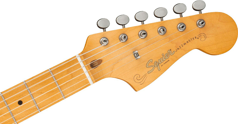 Фото Электрогитара FENDER SQUIER 40th Anniversary Jazzmaster MN Aged Hardware Satin Desert Sand