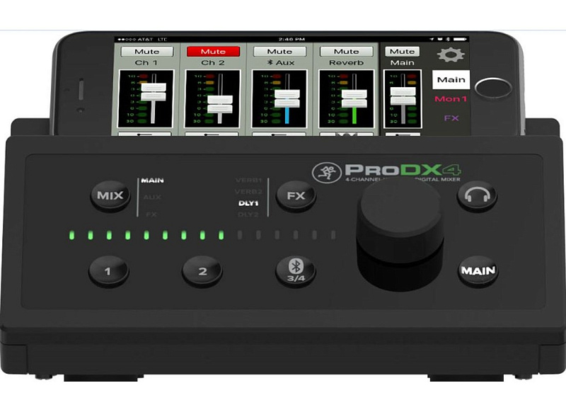 Фото MACKIE ProDX4 цифровой микшер с Bluetooth управлением
