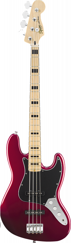 FENDER SQUIER VINTAGE MODIFIED JAZZ BASS® 70S MAPLE FINGERBOARD CANDY APPLE RED Бас-гитара в магазине Music-Hummer