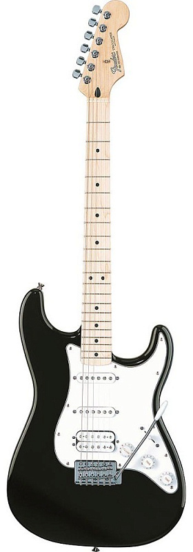 Фото Электрогитара FENDER STANDARD STRATOCASTER HSS MN BLACK
