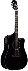 Alvarez RD20SCBK  электроакустическая гитара Dreadnought, верхняя дека - массив
