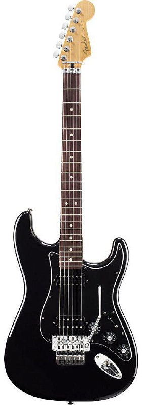 Фото Электрогитара FENDER STRATOCASTER BLACKTOP RW FLOYD ROSE BLACK