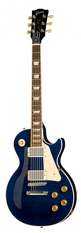 Фото Электрогитара GIBSON LES PAUL Traditional-Plus Top Chicago Blue