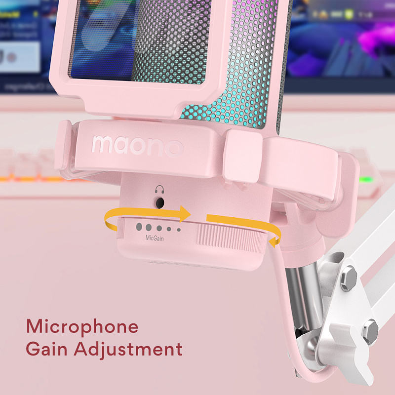 Фото Микрофон Maono DGM20S (pink)