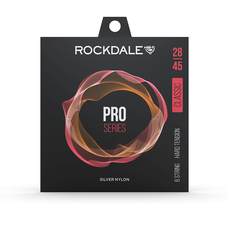 Фото Струны ROCKDALE PRO 28-45 Silver Nylon Hard