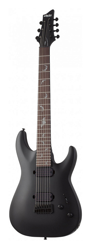 Фото Электрогитара Schecter DAMIEN-7 SBK, матовый чёрный