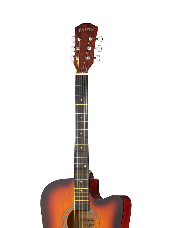 FT-221-3TS Акустическая гитара 41", с вырезом, санберст, Fante в магазине Music-Hummer