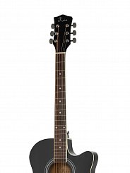 Акустическая гитара Foix FFG-1039BK, черная, с вырезом