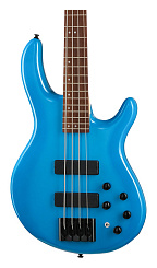Бас-гитара Cort C4-Deluxe-CBL Artisan Series, синяя