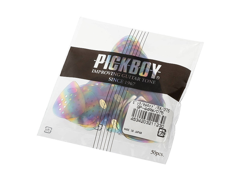 Фото Медиаторы Pickboy GP-44RW/075 Celluloid Pos-A-Grip