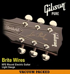 GIBSON SVP-700UL BRITE WIRES ELECT SET/5 .09-.042 набор из 5-ти комплектов струн для электрогитары, 0.009-0.042, никель