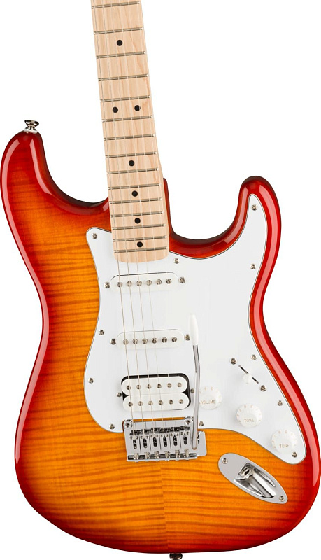 Фото FENDER SQUIER Affinity 2021 Stratocaster FMT HSS MN Sienna Sunburst