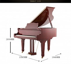 Коричневый цифровой рояль Middleford MG-186 BR