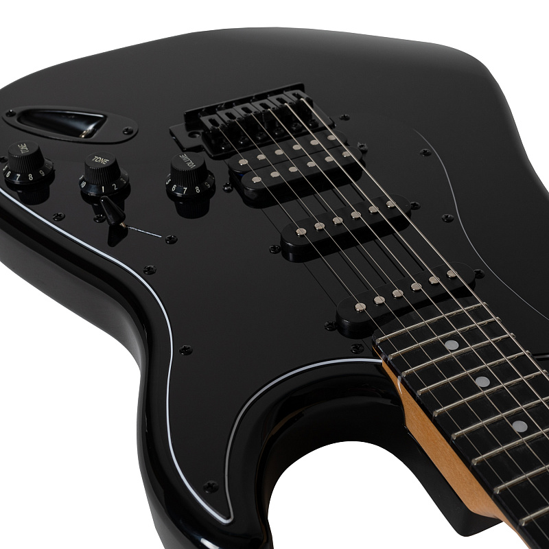 Фото Электрогитара ROCKDALE Stars Black Limited Edition HSS BK