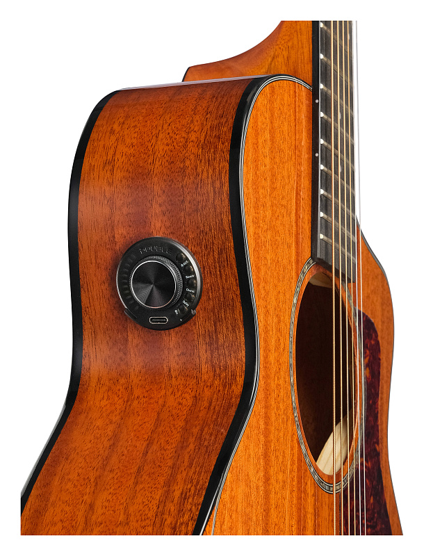 Фото Электроакустическая гитара Caraya D-36S-ALL-MAH, коричневая