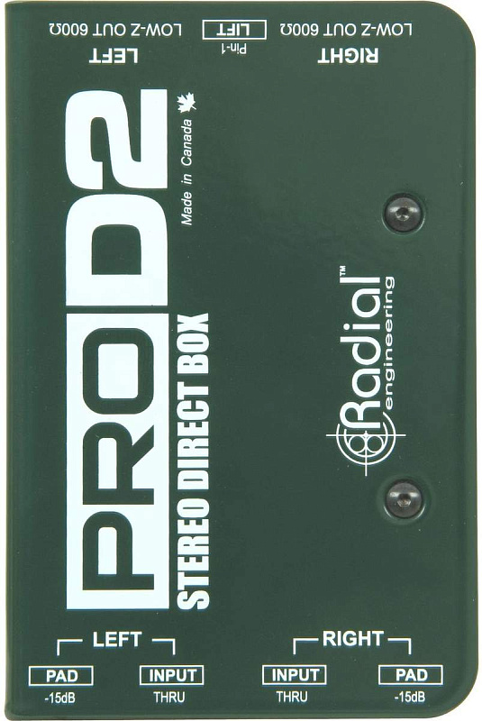 Фото Radial ProD2  Двухканальный дибокс