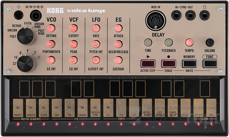 KORG volca keys аналоговый грувбокс - синтезатор в магазине Music-Hummer