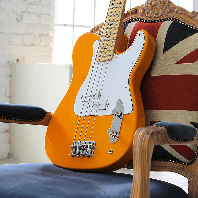 Фото Бас-гитара Kononykheen Guitars BREED-42-bass, оранжевая