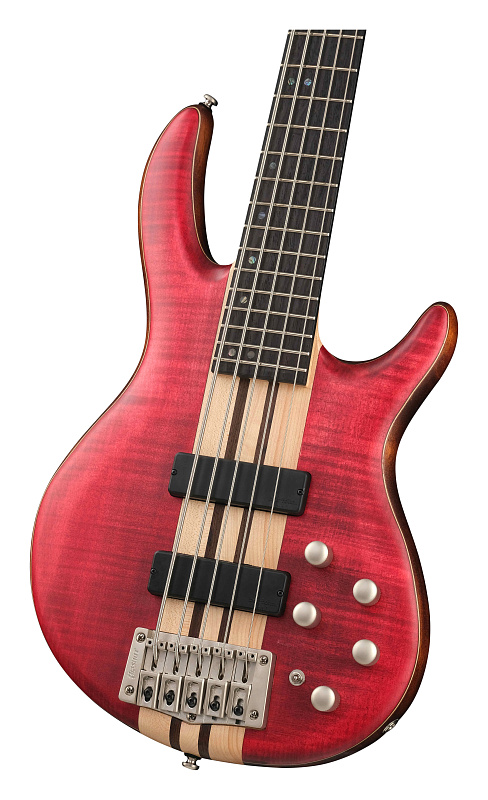 Фото Бас-гитара Cort A5-Plus-FMMH-OPBC Artisan Series, красная