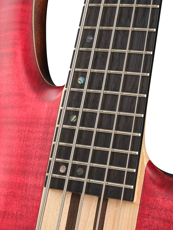 Фото Бас-гитара Cort A5-Plus-FMMH-OPBC Artisan Series, красная