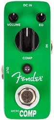 FENDER Micro Compressor, Green Гитарная мини-педаль