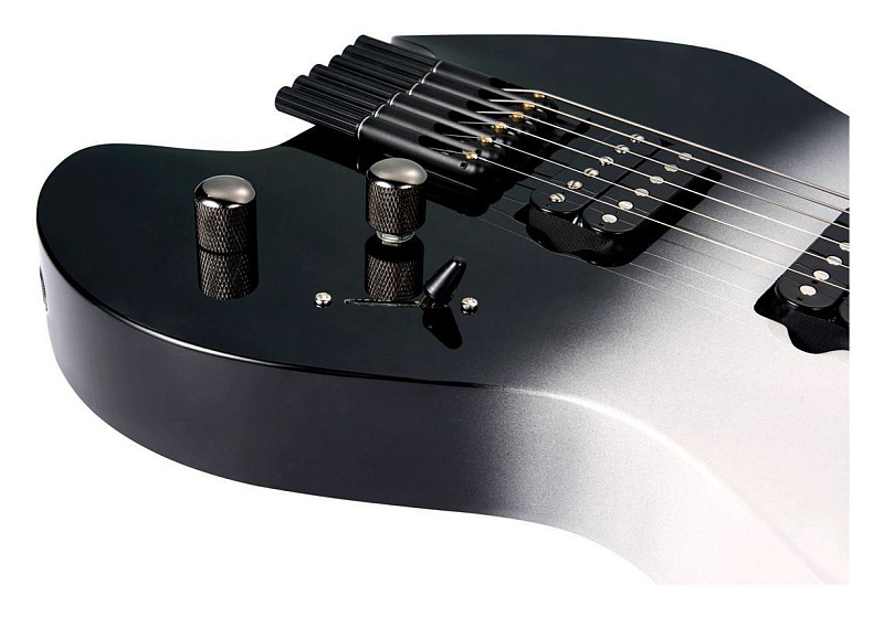 Фото Безголовая электрогитара Mooer MHL50 Black White Gradient, чёрно-белый градиент