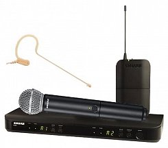 SHURE BLX1288E/MX53 K3E 606-636 MHz двухканальная радиосистема с головным микрофоном MX153 и ручным передатчиком SM58